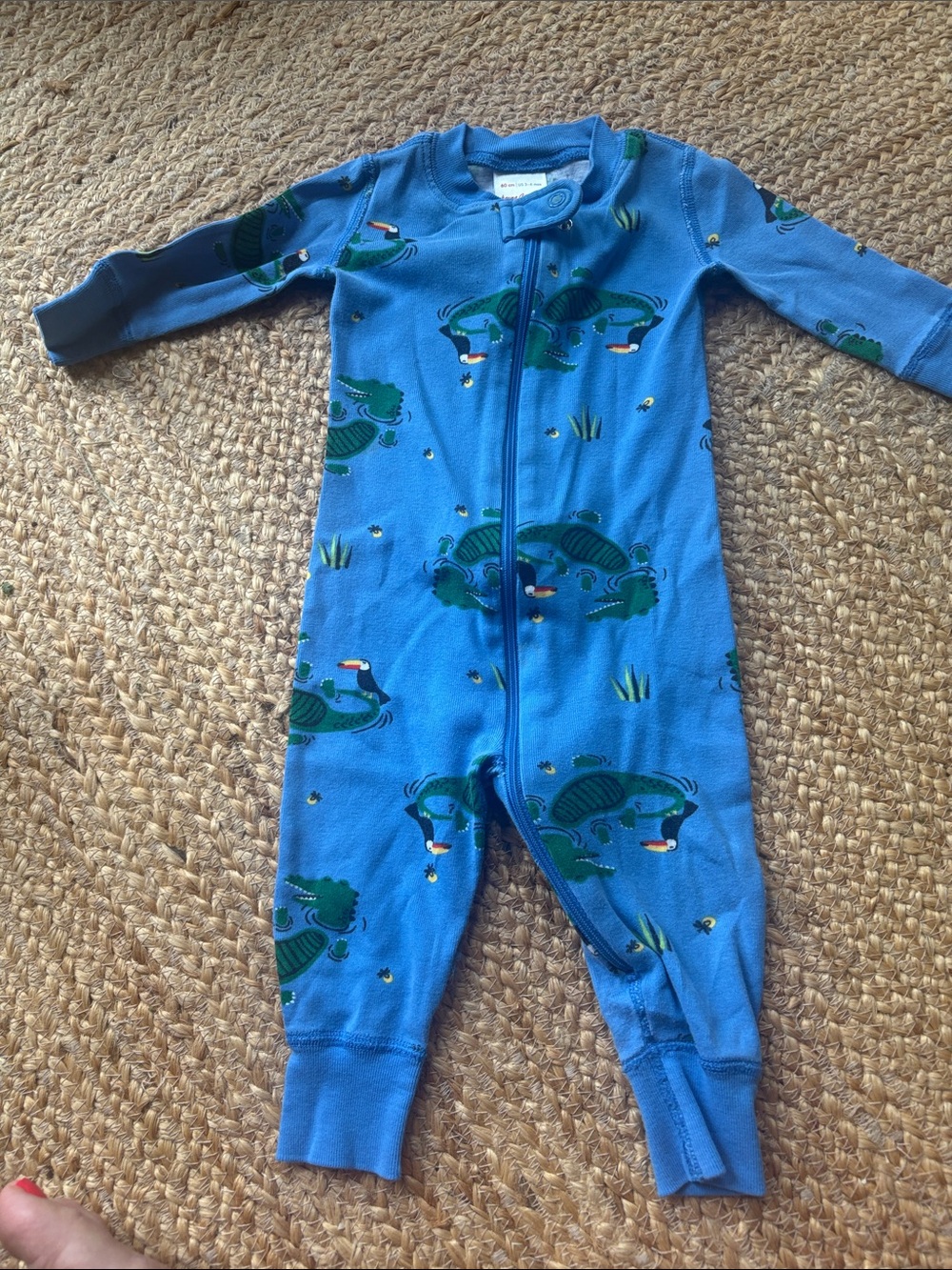 Hanna Anderson Blue Alligator Coverall